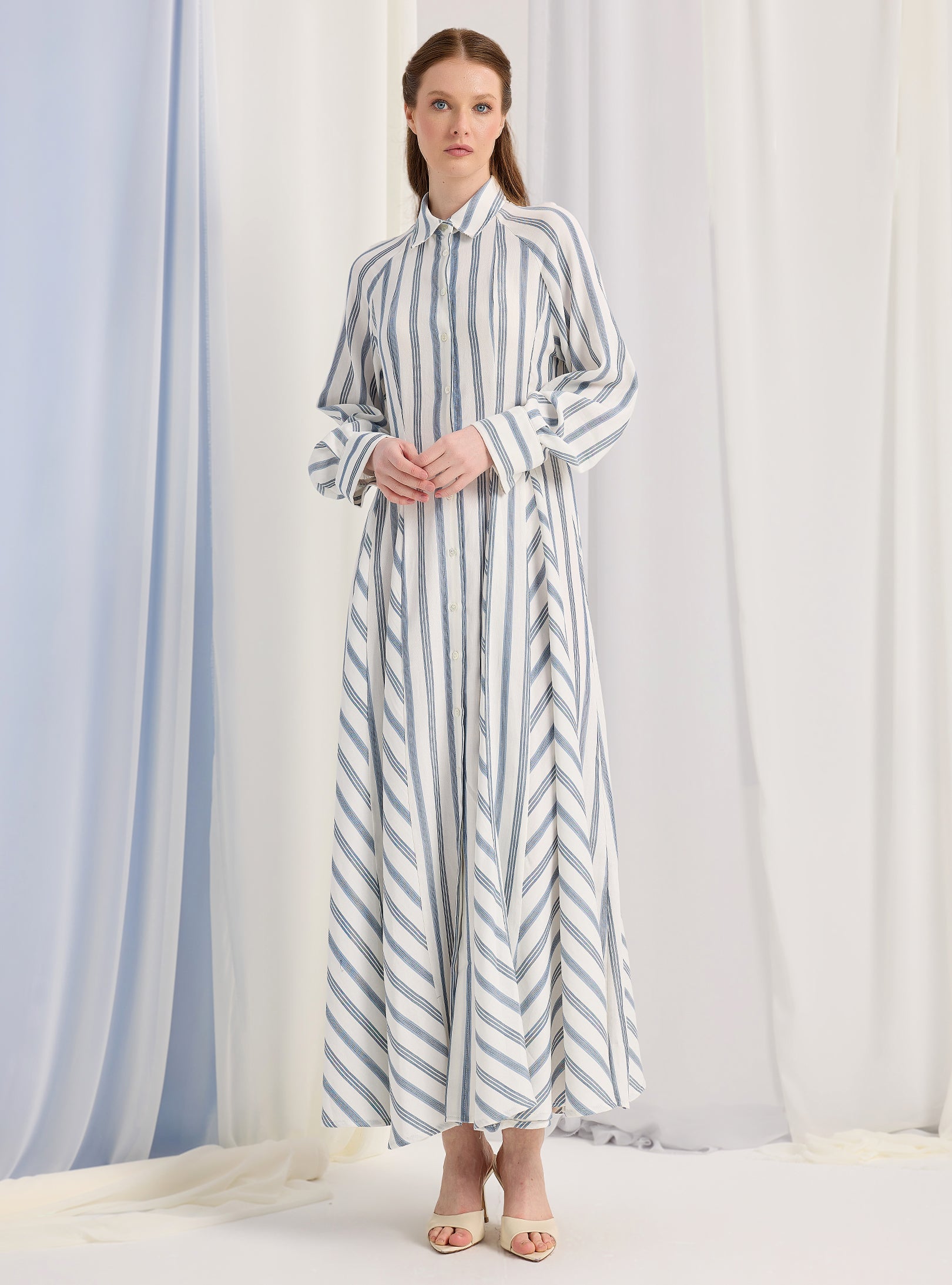 White Stripe Maxi Dress - Store WF