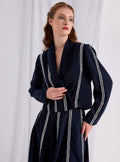 Sequin Piping Jacket & Skirt Set - Store WF