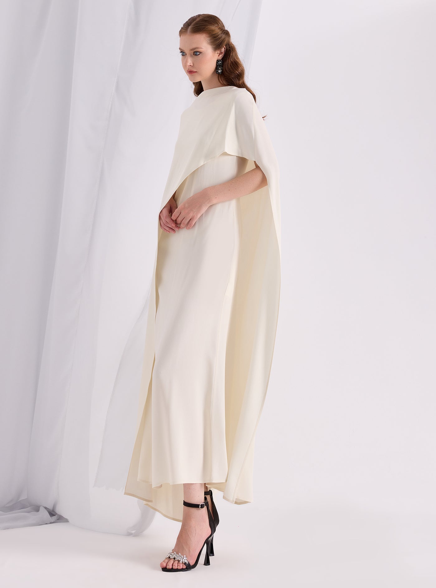 Off White Cape & Dress