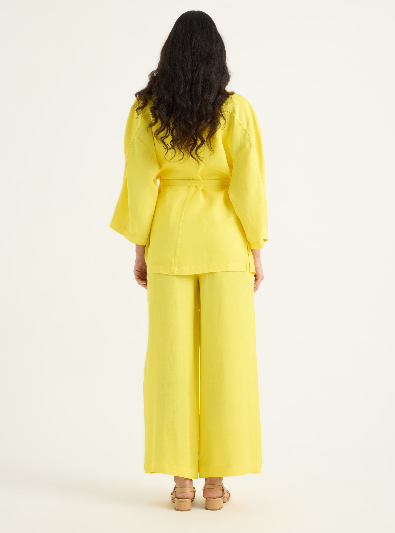 Kimono & Trouser Set Yellow - Store WF