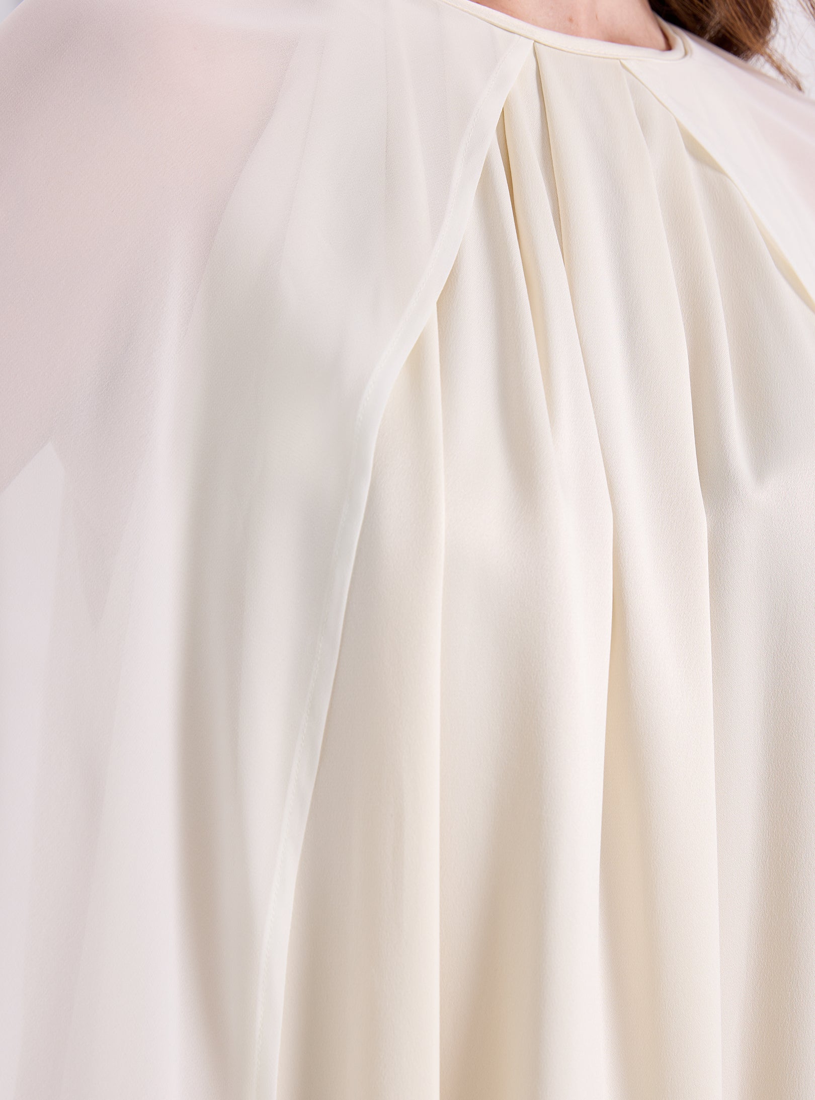 Off White Cape Dress - Store WF