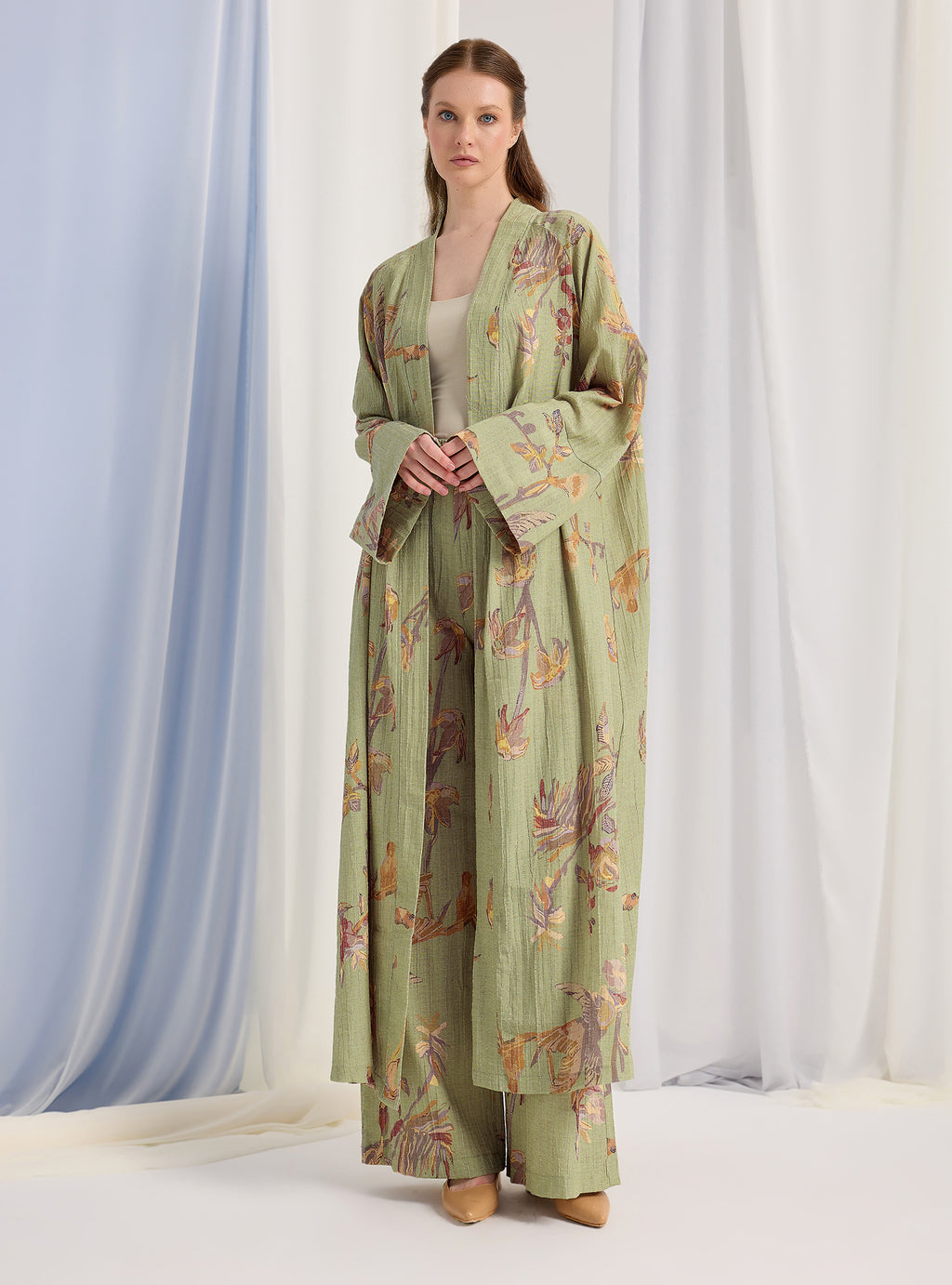 Green Kimono & Trouser Set - Store WF