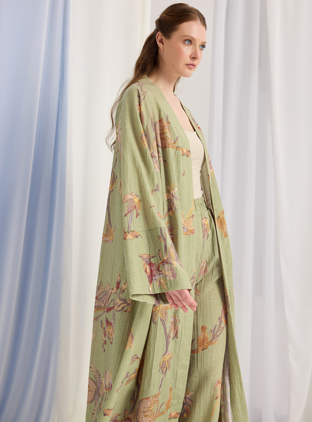 Green Kimono & Trouser Set - Store WF