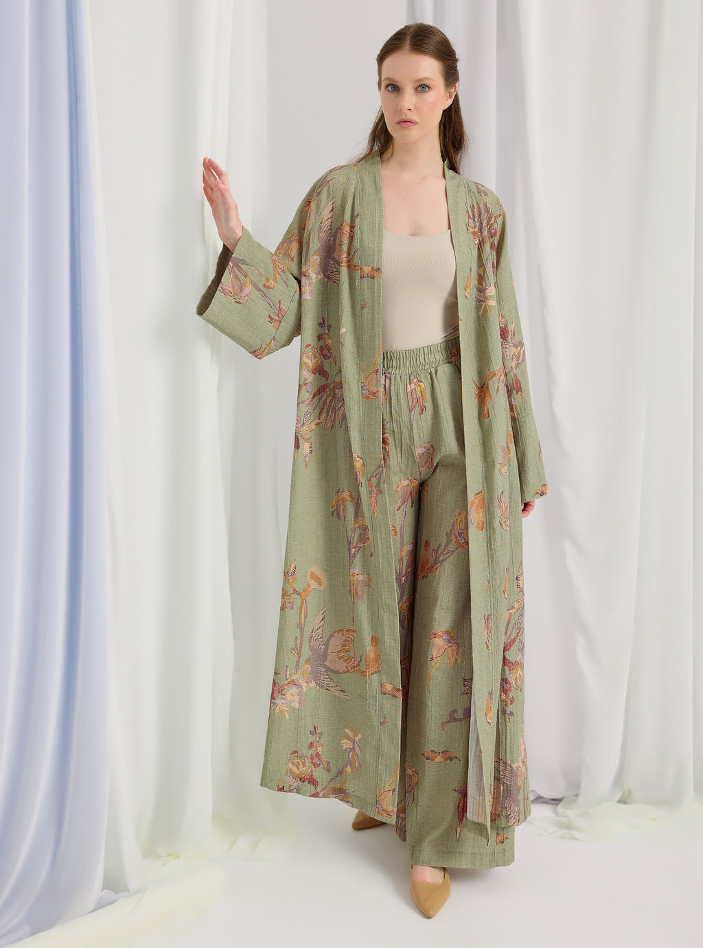 Green Kimono & Trouser Set - Store WF