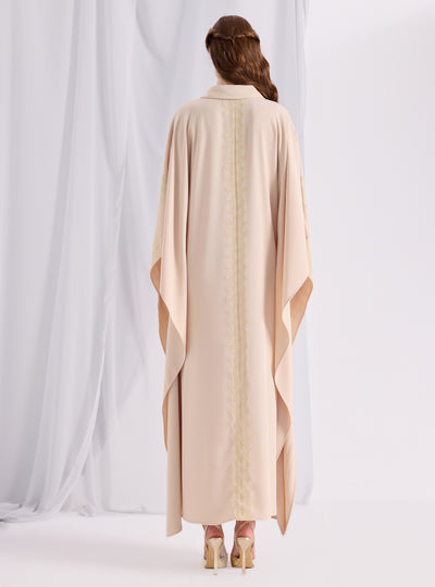 Gold Lace Shirt Kaftan Dress