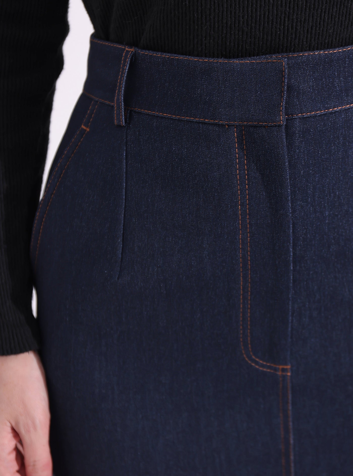 Pencil Denim Skirt