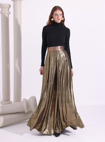 Gold Maxi Skirt