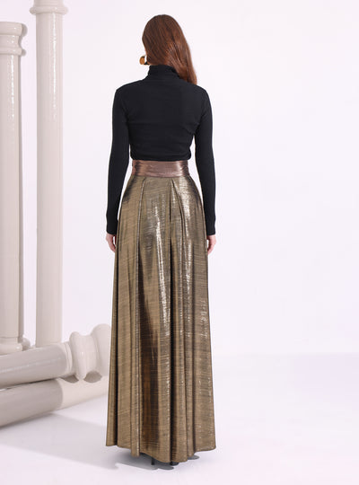 Gold Maxi Skirt