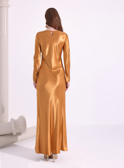 Orenage Satin Maxi Dress