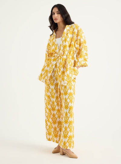 100% Linen Kimono & Trouser Set