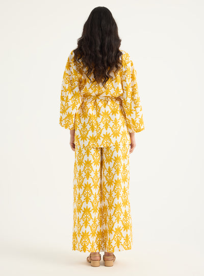 100% Linen Kimono & Trouser Set