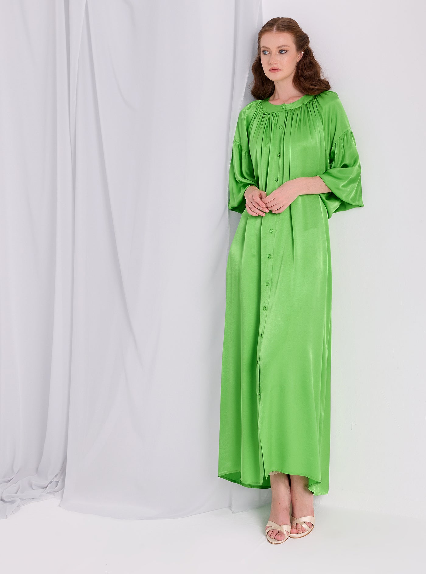 Green Over Size Dress