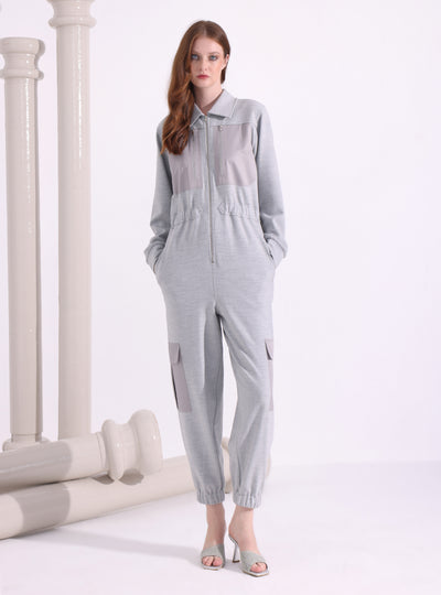 Gray Jumpsuit