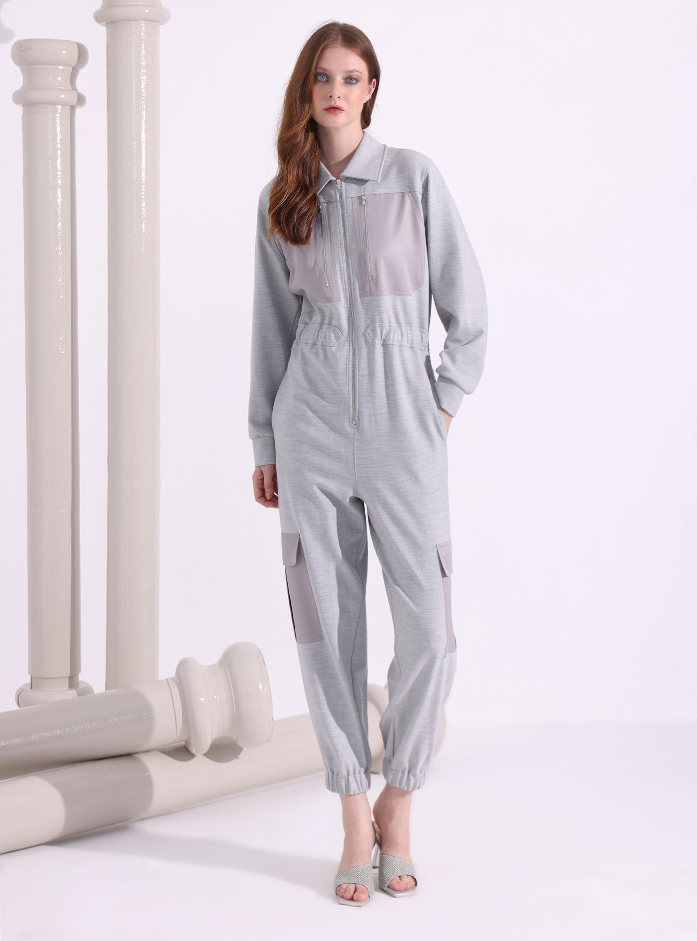 Gray Jumpsuit