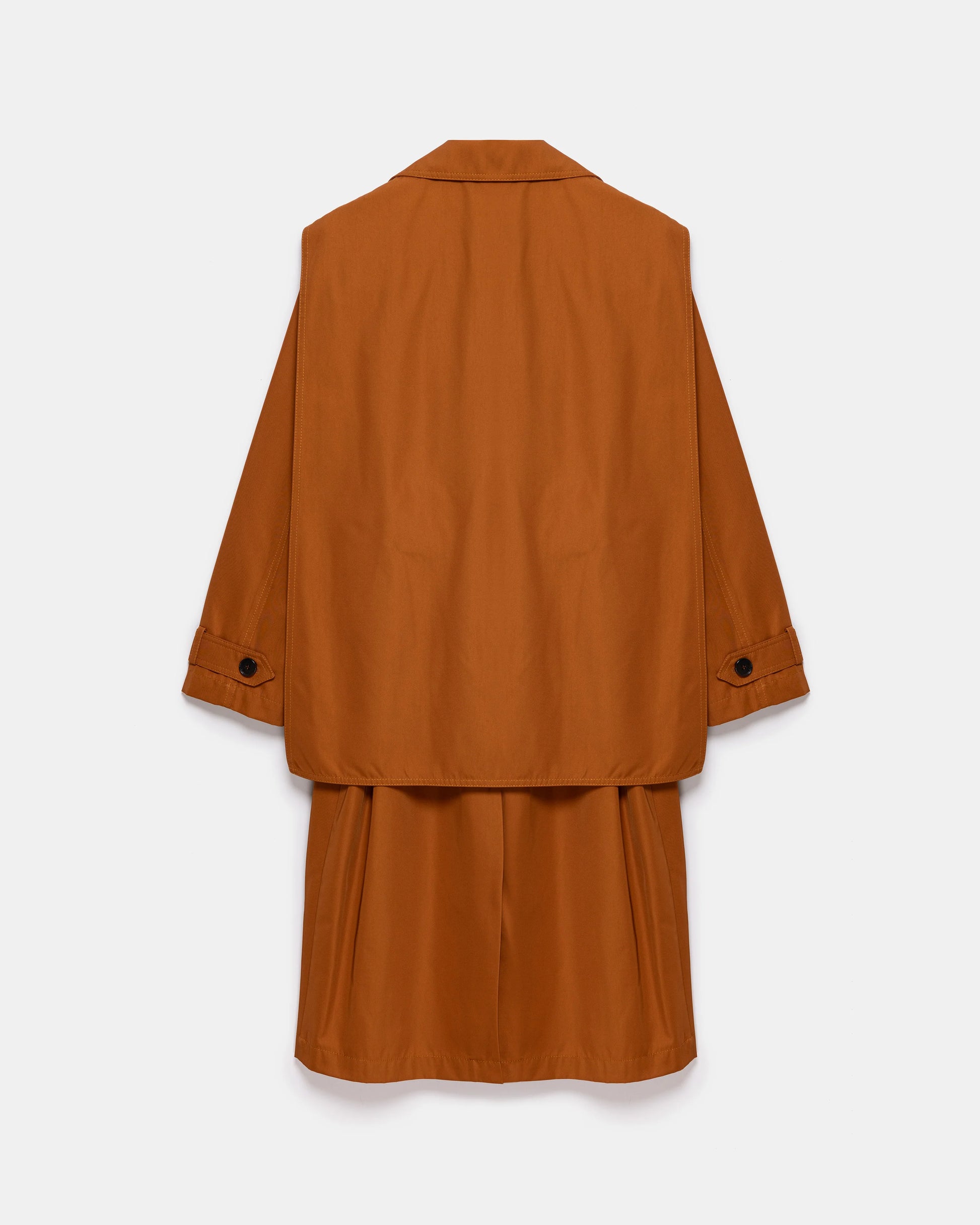 Cinnamon 2-in-1 Detachable Vest Trench Coat