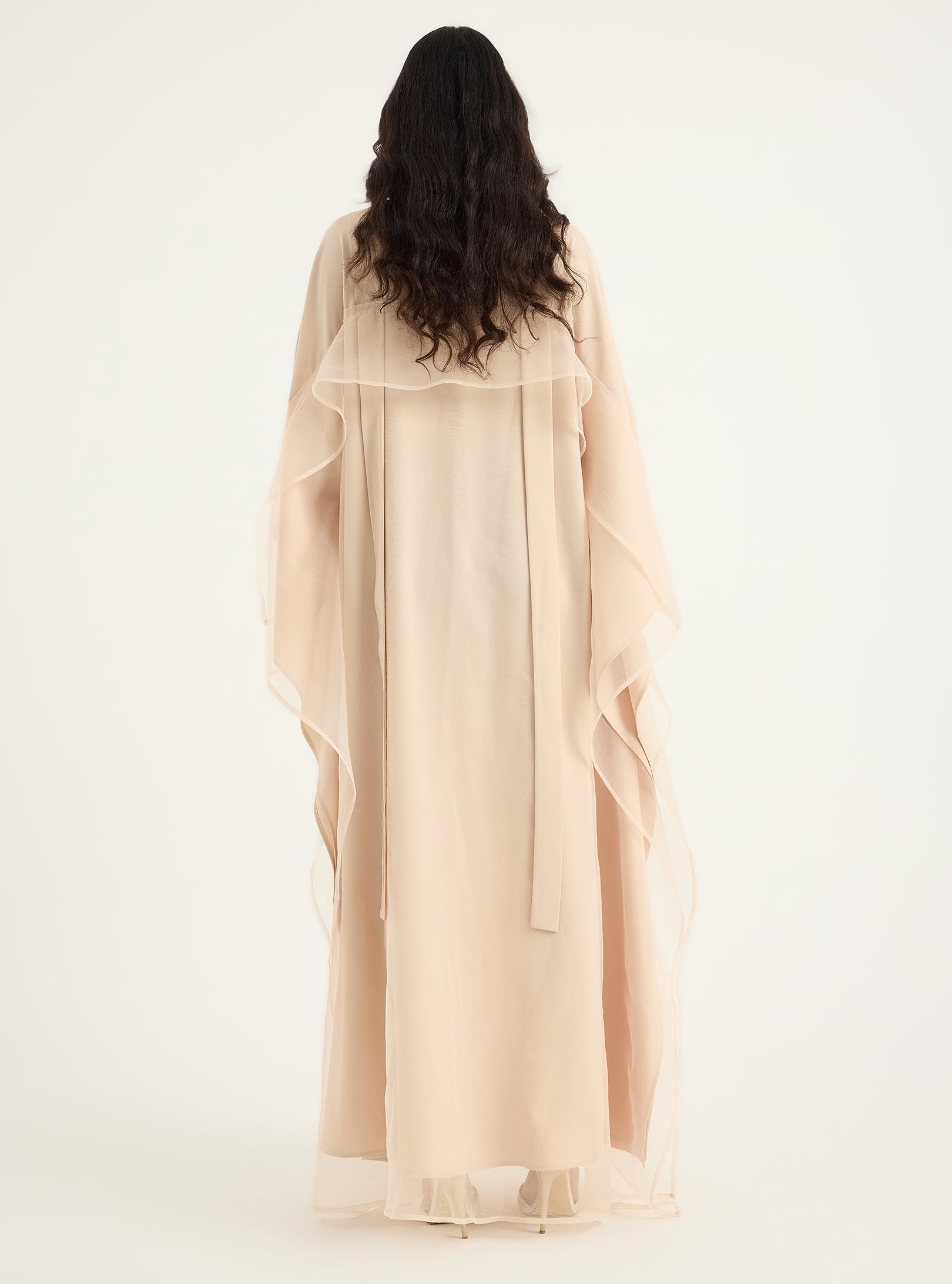 Mint Organza Double Layer Kaftan Dress - Store WF