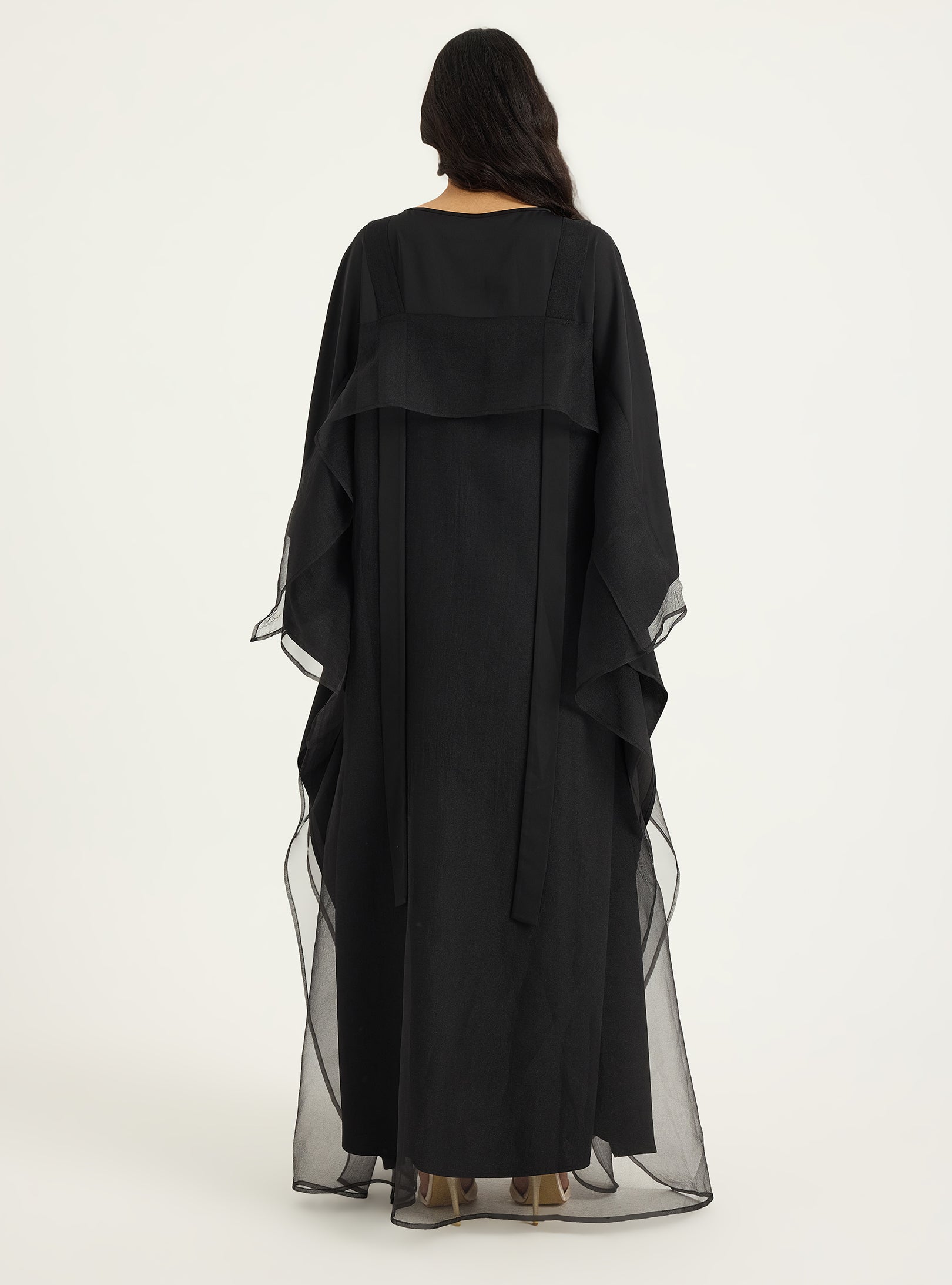 Mint Organza Double Layer Kaftan Dress - Store WF
