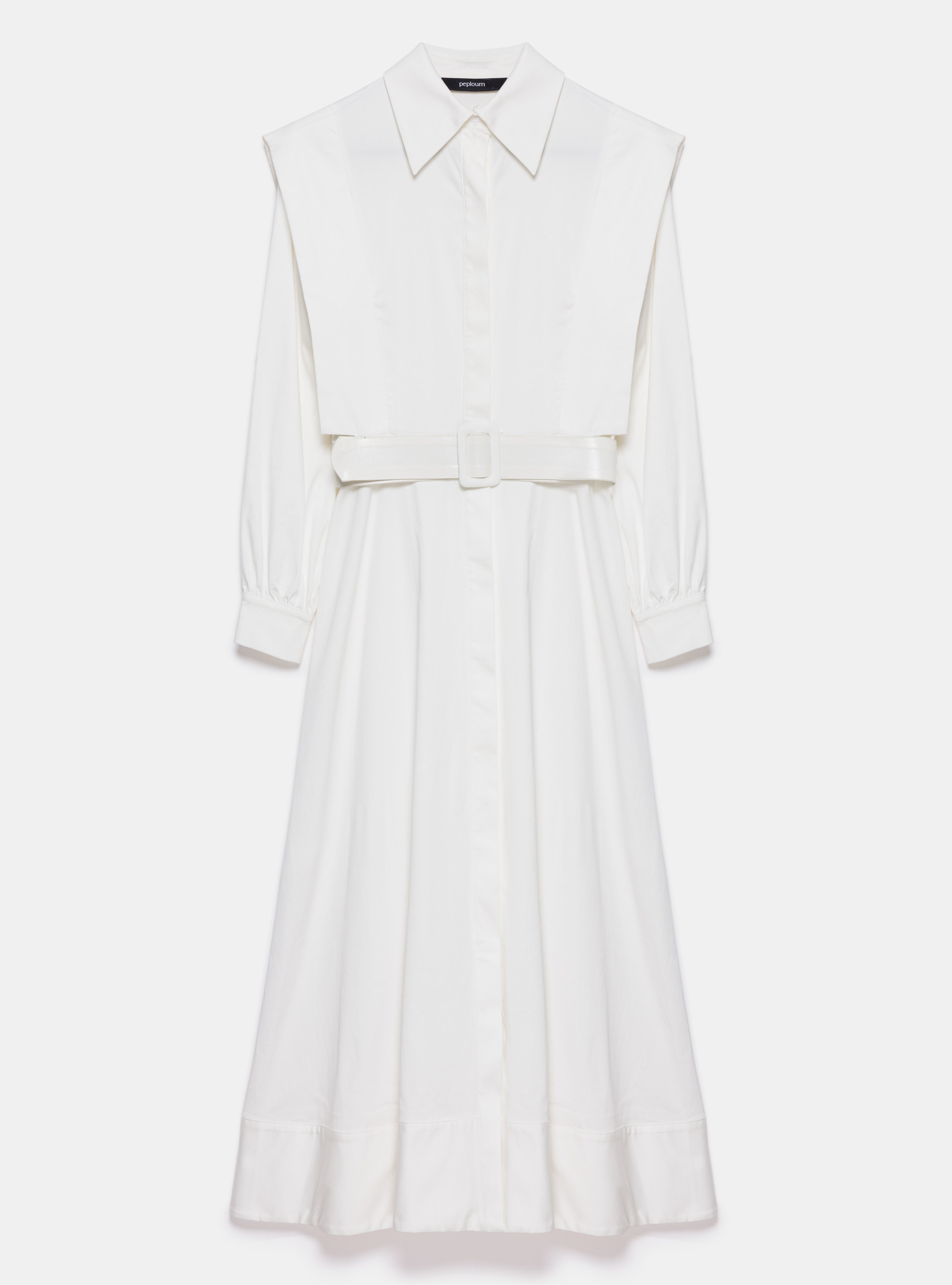 White Belted Maxi Dress