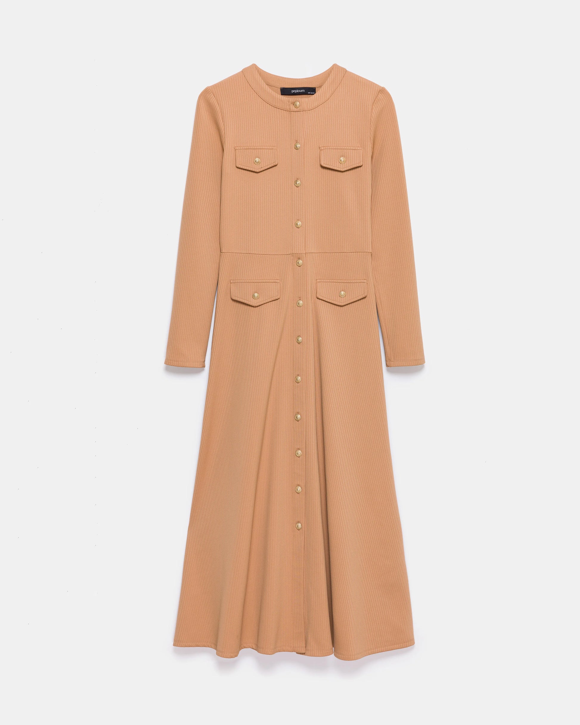Signature Knit Dress with Gold Button