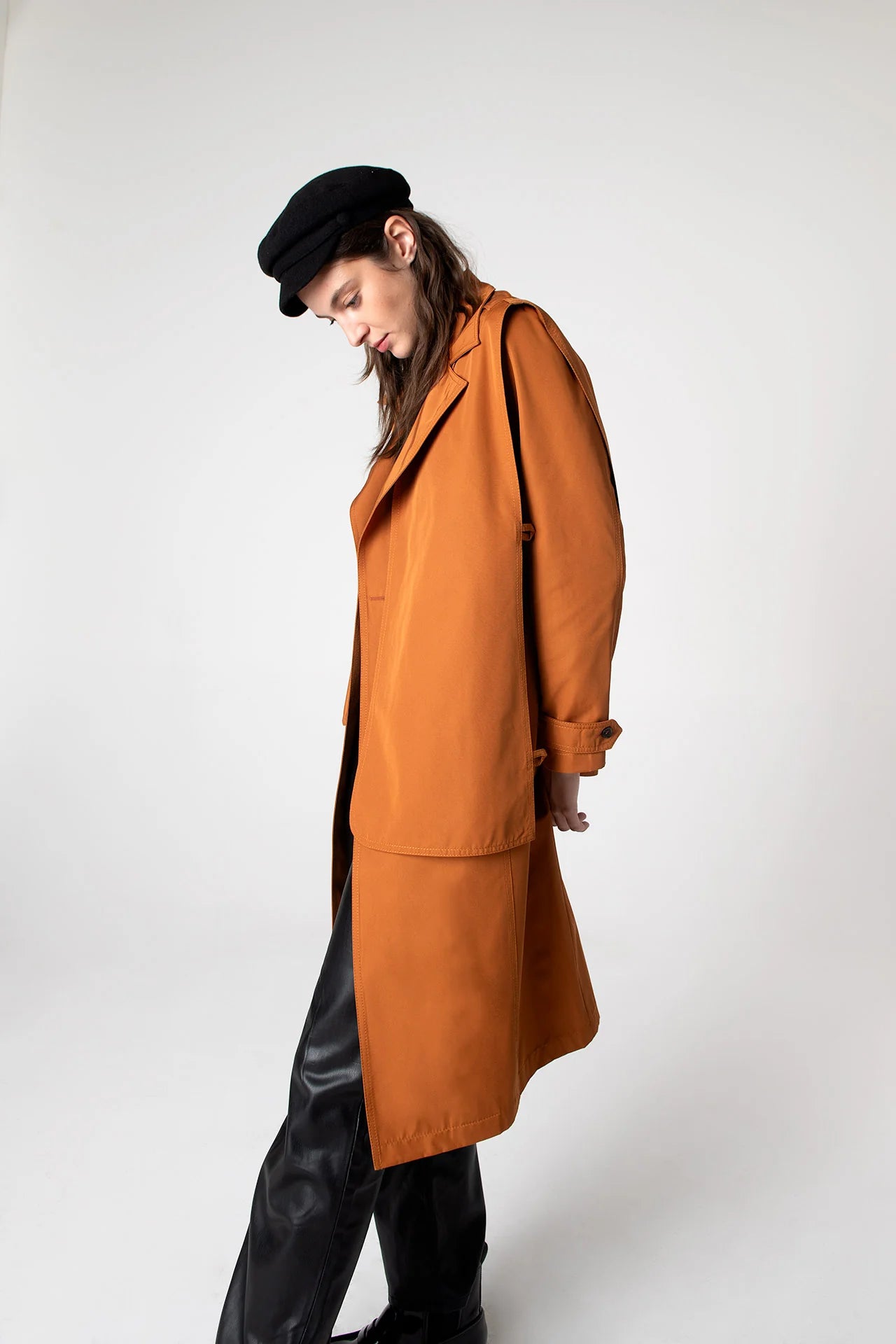 Cinnamon 2-in-1 Detachable Vest Trench Coat