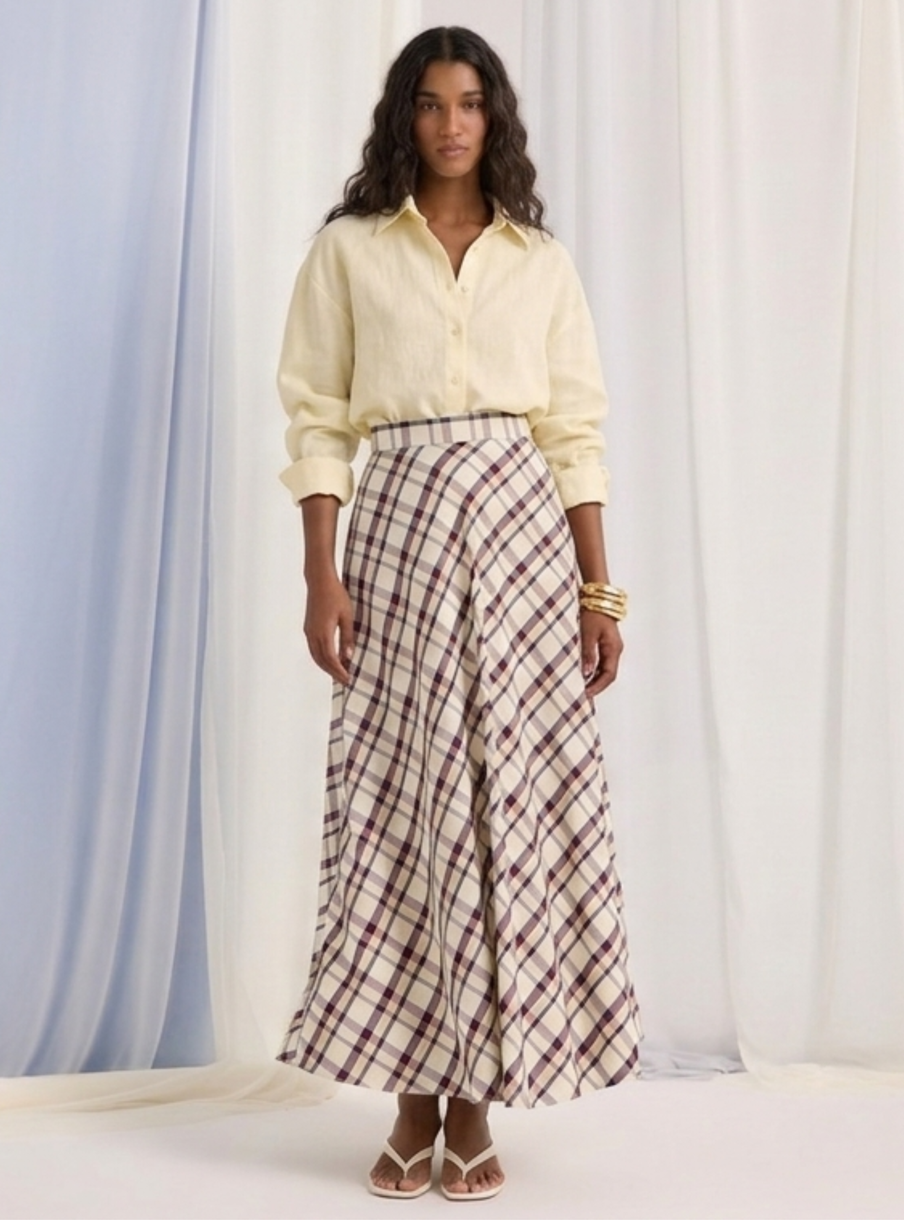 Check Maxi Skirt - Store WF