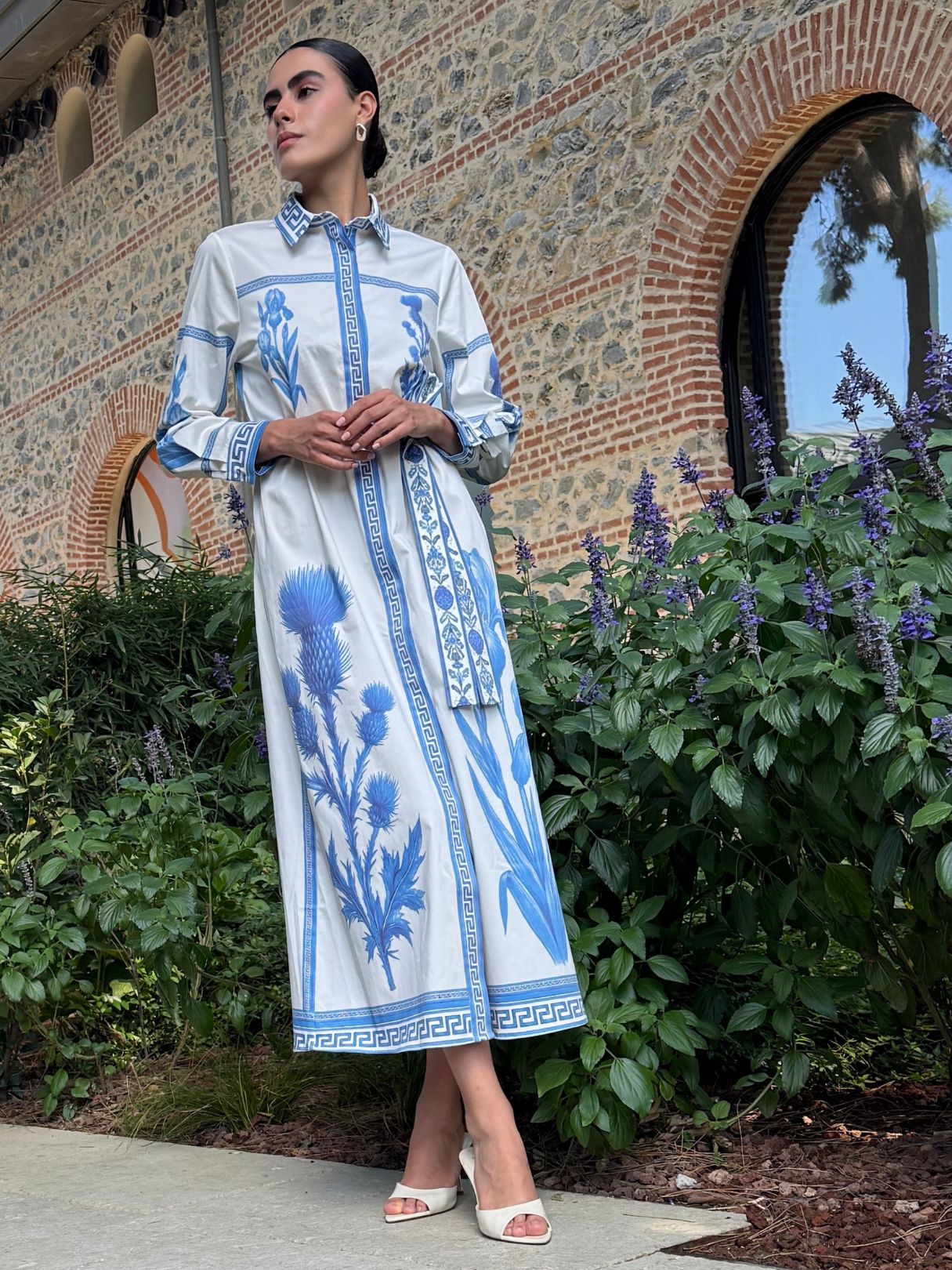 Blu Mediterraneo Maxi Dress