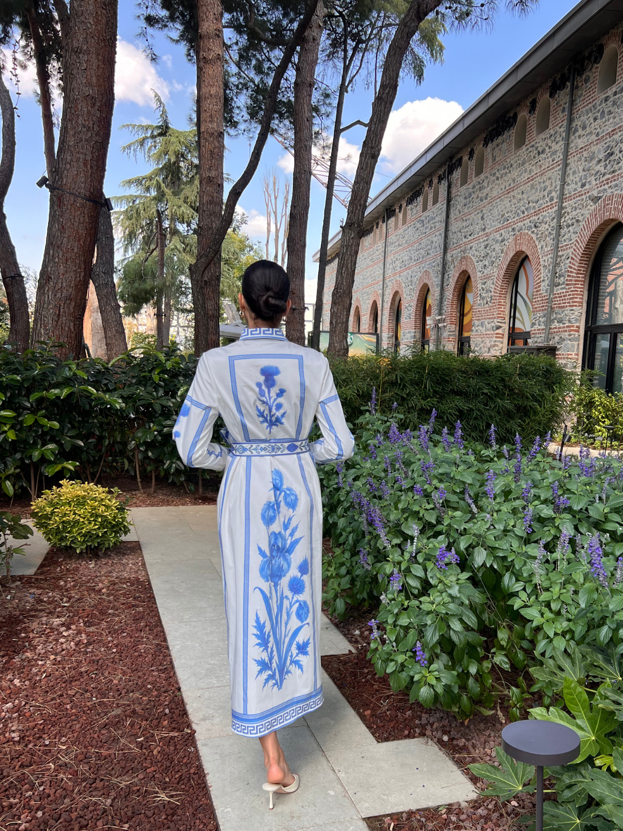 Blu Mediterraneo Maxi Dress