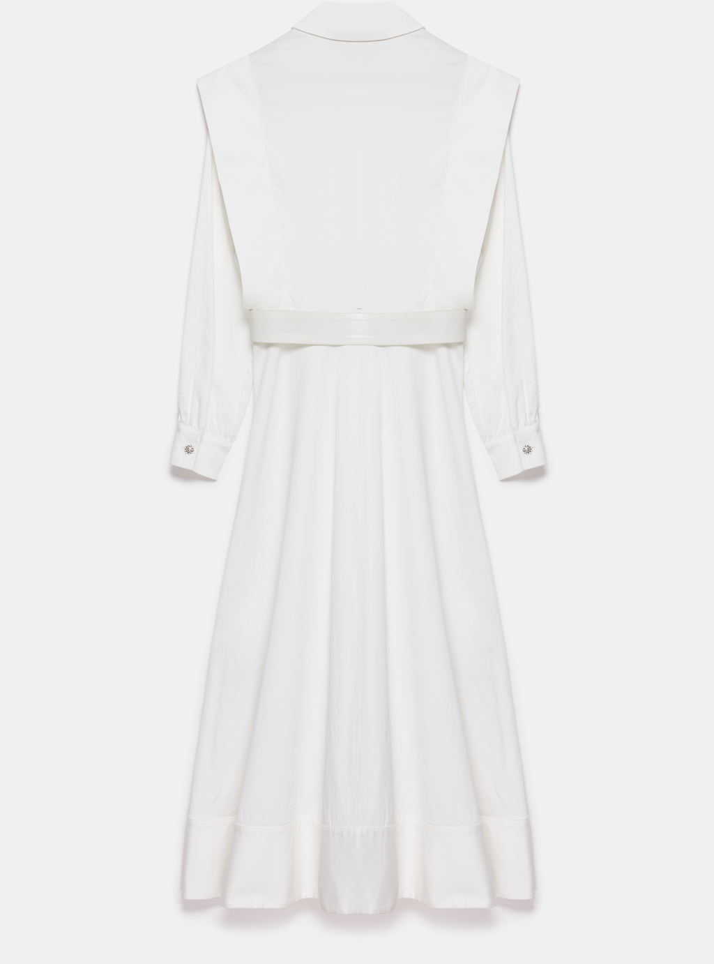 White Belted Maxi Dress