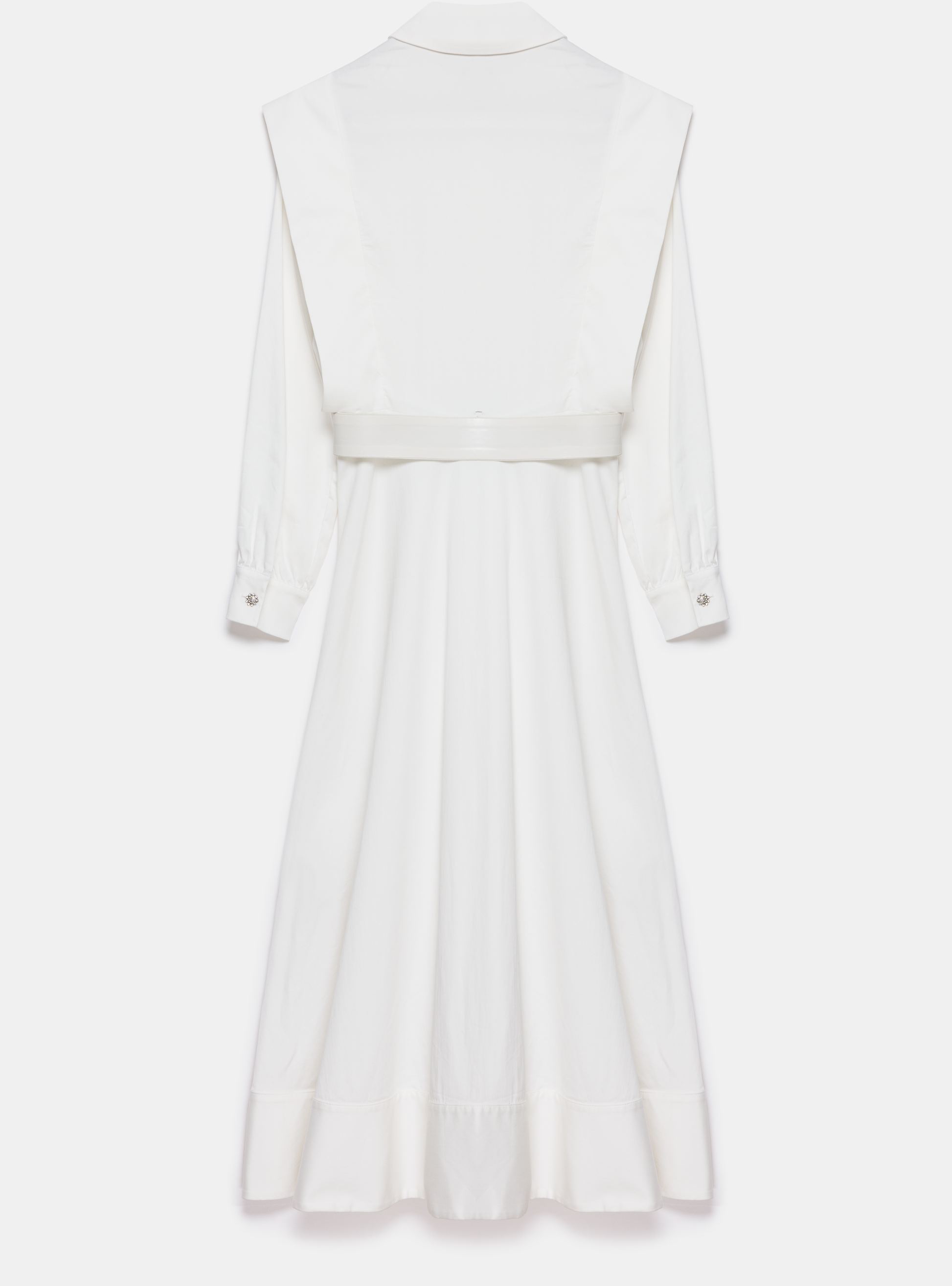 White Belted Maxi Dress